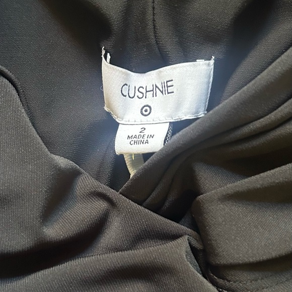 Cushnie for Target Size 2 black high low flutter sleeve tie-back mini dress. NWT - Picture 6 of 10